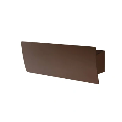 Image of Duna LED Flush Wall Light Brown 35cm 3857lm 3000K