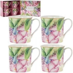 Image of Lesser &amp; Pavey LP93420 Set of 4 Tropical Paradise Mugs