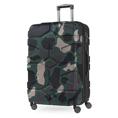 Image of HAUPTSTADTKOFFER X Kölln Hand Luggage Hard Shell Expandable Cabin Trolley TSA Lock, 55 cm, 50 Liter, Camouflage