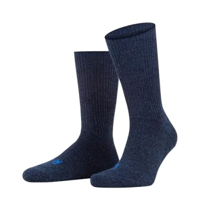Image of FALKE Unisex Walkie Ergo U SO Wool Plain 1 Pair Socks, Blue (Jeans 6670), 8 9
