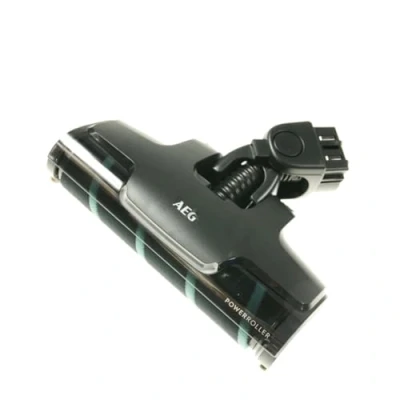 Image of AEG AZE137 Power Soft Roller Nozzle Ideal for Hard Floors, Excellent Absorbency, LED Front Lights, Fine Dust &amp; XXL Particles, Gentle Cleaning, Suitable QX9, Black