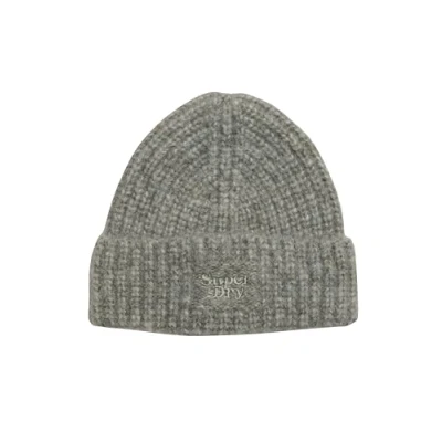 Image of Superdry Women&#039;s Rib Knit Beanie Hat, Grey Marl, One Size