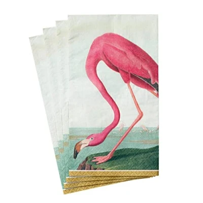 Image of Caspari Audubon Birds Paper Guest Towel Napkins, 15 Per Package