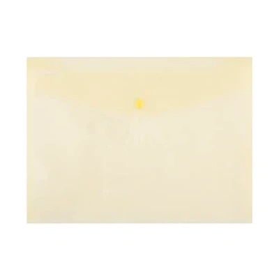 Image of Envelope Wallet DONAU Press Stud PP A4 180 Micron Yellow/Document Archiving/Type Envelope/Kind with Stud/Index N.a. / Material PP/Colour Yellow/Format Thickness (mm)