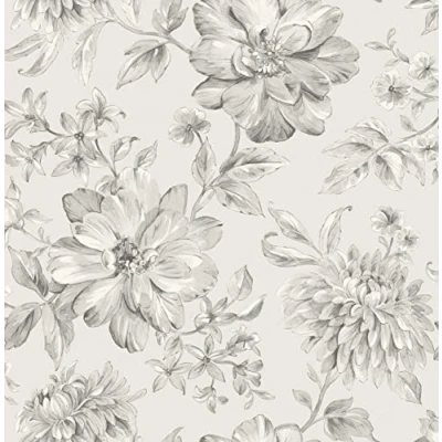Image of CROWN M1547 Lucia Silver Wallpaper