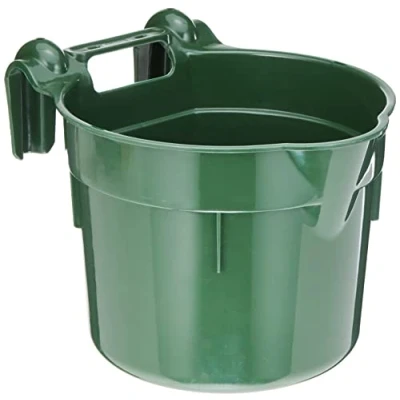 Image of Kerbl Hang On 323481 Feeding Trough with Fixation Brackets approximately 8 L Green