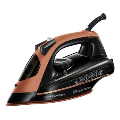 Image of Russell Hobbs 23975 2600W Copper Express Iron Black/Copper