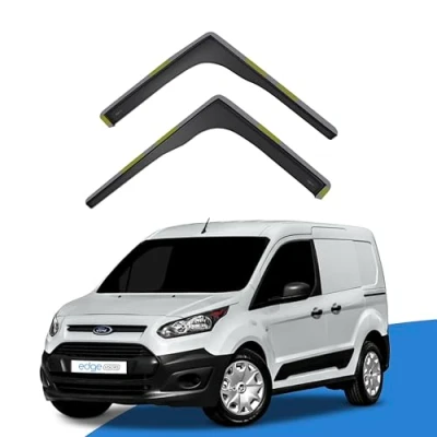 Image of EdgeVisors Wind Deflectors Set Fits: Ford Transit Connect MK2 2013 2023 2 Door Van 2pc