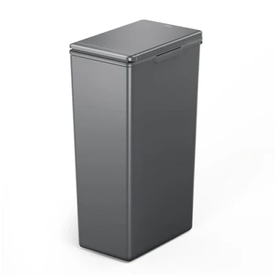 Image of EKO Morandi Kitchen Bin Plastic Touch Recycling Perfect for &amp; Home, Dark Grey, 30 Litre