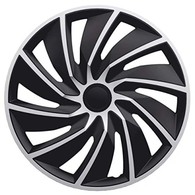 Image of AUTO STYLE Set wheel covers Turbo 15 inch silver/black