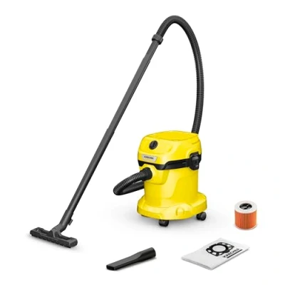 Image of Kärcher WD 2 Plus V 15/4/18/C 1.628 016.0, Wet &amp; Dry Vacuum, Yellow, 1000 W, 15 liters, 79.2 Decibeles