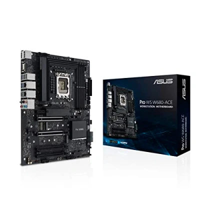 Image of Asus PRO WS W680 ACE, Workstation, Intel W680, 1700, ATX, 4 DDR5, 2x 2.5G LAN, SlimSAS, PCIe5, 3x M.2