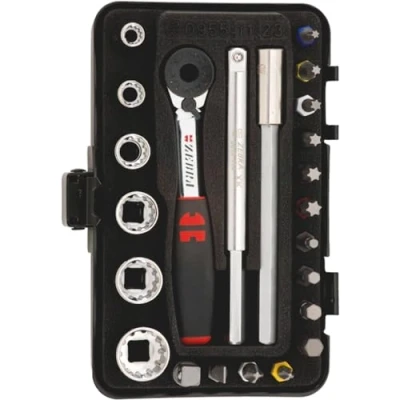 Image of Wurth 096511 23 Ass.CH. A BUSSOLA Mini 1/4, Black