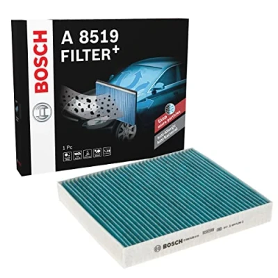 Image of 8981394280 Pollen Filter BOSCH 0 986 628 519 Activated Carbon 220mm 201mm 30mm FILTER+ LEXUS: GS IV, RC, IS 3, ISUZU: D Max II Pickup