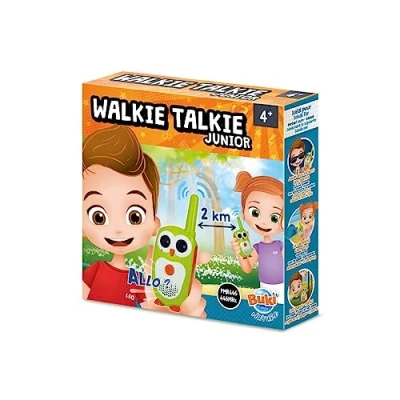Image of Buki France Walkie Talkies for Kids. Pair of Owl Shaped Talkie Radios. 2km Long Range, Easy Grip, Belt Clip, To Use. Camping &amp; Spy Games, Indoor Outdoor. Toy Gifts Boys Girls 4+