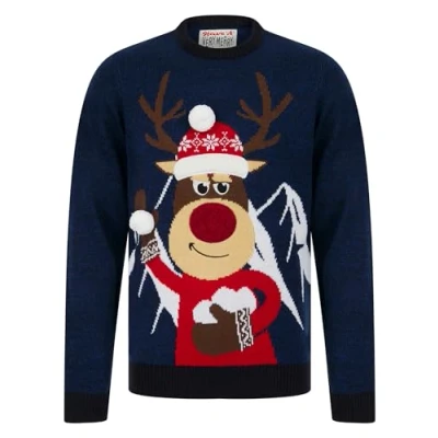 Image of Tokyo Laundry Men&#039;s Christmas Mountain Novelty Knitted Crew Neck Jumper