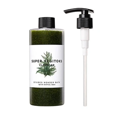 Image of Super Vegitoks Cleanser 300Ml O2 Bubble Cleansing Makeup Remover Pump +