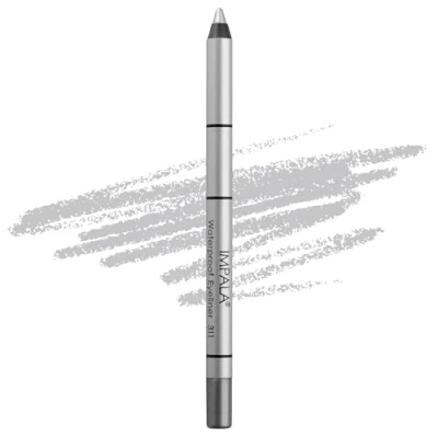 Image of IMPALA Creamy Waterproof Silver Eyeliner Pencil 311 Defined Contour or Smokey Effect Dense and Texture, Easy to Apply Bright, Long Lasting, Water Resistant Color