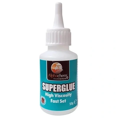 Image of CROMAR AlphaChem High Viscosity Superglue Rapid Strong Fast Bonding Activator Adhesive 20 Grams