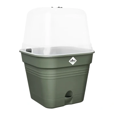 Image of Elho Green Basics Growpot Square Allin1 20cm Leaf