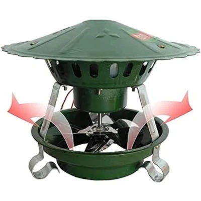 Image of FKINGLRK Round Flue Chimney Fan, 20cm Fireplace Exhaust Fan Draft Inducer
