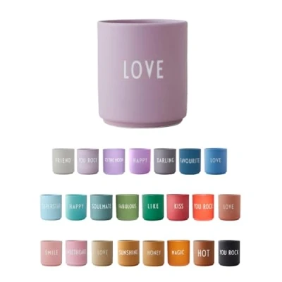 Image of Design Letters Favourite Coffee Cup Gift for Women &amp; Men Porcelain Mug with Engraved Letter Tea Table Decoration Cappuccino Dishwasher Safe, 250 Ml