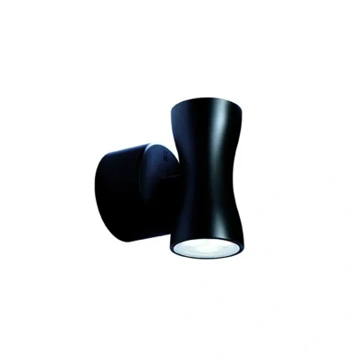 Image of Up &amp; Down Black LED Wall Light 240V 4000K Cool White Collingwood