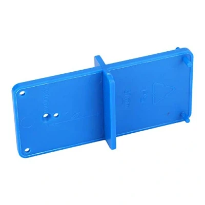 Image of 2pcs Hinge Hole Jig Template Drill Guide Locator for DIY Carpentry Door Cabinet Assemble