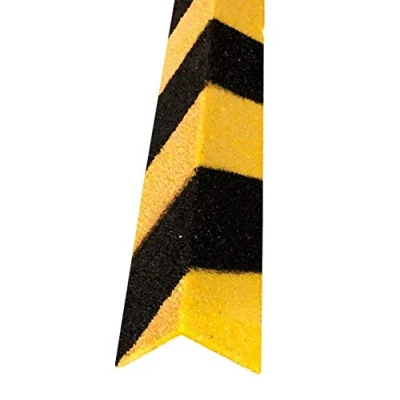 Image of Anti Slip Stair Nosing Black/Yellow GRP Tread No Edge Super Grip (750mm)