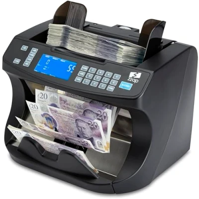 Image of ZZap Banknote Counter &amp; Counterfeit Detector Money Cash Currency Machine (NC40)