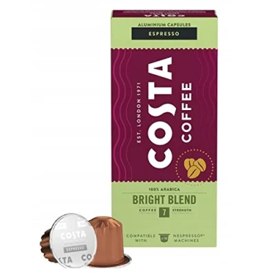 Image of Costa Coffee Bright Blend capsules, compatible with Nespreso ESPRESSO (Bright ESPRESSO, 20 capsules)