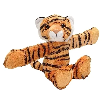 Image of Wild Republic 19557 Huggers Soft Toy Slap Bracelet, Gifts for Kids, Tiger Plush Toy, 20 cm, 8\