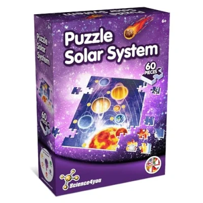Image of Science4you Solar System Puzzle for Kids Game with 60 Piece Planets, Toy &amp; Gift Boys and Girls 6+ years old