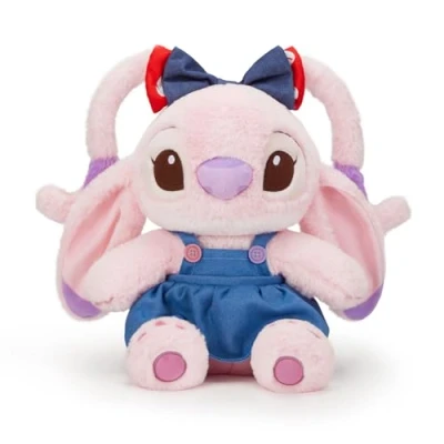 Image of Disney Store Official Angel Plush, Lilo &amp; Stitch, 30cm / 12&quot;, Cute Alien Cuddly Toy, Suitable from Birth