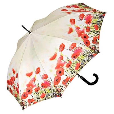 Image of VON LILIENFELD Umbrella Automatic Motif Floral Women Poppies