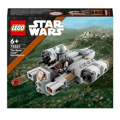 Image of LEGO 75321 Star Wars The Razor Crest Microfighter Building Toy, Mandalorian Gunship &amp; Minifigure, Gift Idea for Boys and Girls age 6 Plus Years Old