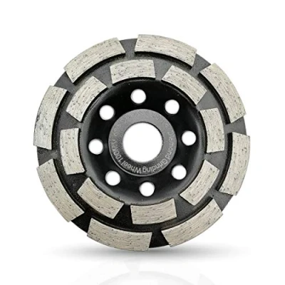 Image of SHDIATOOL Diamond Grinding Cup Wheel 100mm Double Row for Marble Concrete Masonry Granite