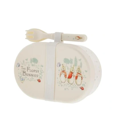 Image of Beatrix Potter Flopsy Snack Box with Cutlery Set
