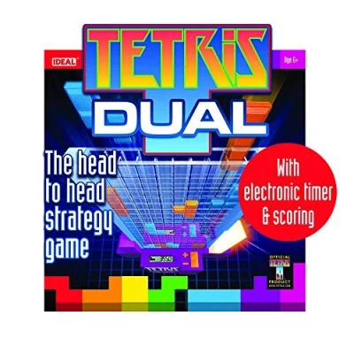 Image of IDEAL Tetris Dual game: head to Strategy Game For 2 Players Ages 6+