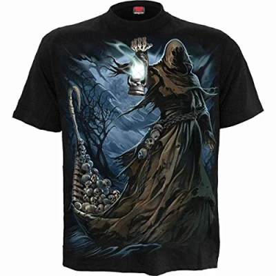 Image of Spiral Mens M101 T Shirts, Black, XL UK