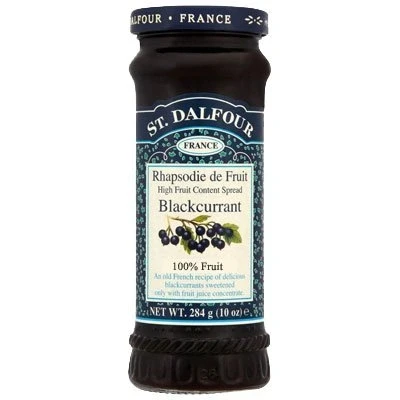 Image of (2 Pack) St Dalfour Blackcurrant Fruit Spread 284g 2 PACK BUNDLE