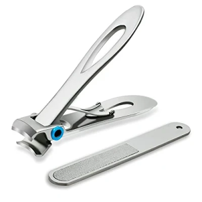 Image of Nail Clippers for Thick Toenail 15mm Wide Jaw Opening Clipper Stainless Steel Fingernail Men &amp; Women Oversized Seniors Nails Cutter Extra Large Toenails (Silver)