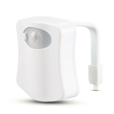 Image of SHUBEIEUMI 16 Colors Motion Sensor Toilet Night Light, Home for Kids and Oldes Bathroom Washroom