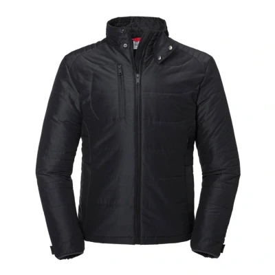 Image of Russell Athletic Mens Cross Padded Jacket (Black) Size Small