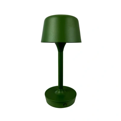 Image of Dyberg Larsen LED table lamp Flow, green, height 25 cm