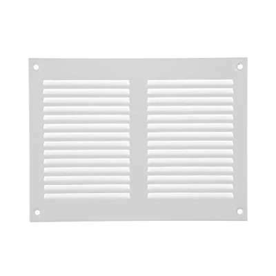 Image of 8&quot; x 6&quot; Inch / 200 150 mm White Air Vent Cover Steel Return Grilles for Ceiling and Sidewall HVAC with Insect Protection Screen (7.87 5.90 Inch, White)