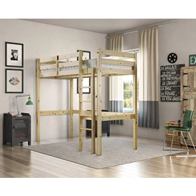 Image of STRICTLY BEDS&amp;BUNKS Icarus High Sleeper Loft Bunk Bed, 2ft 6 Single