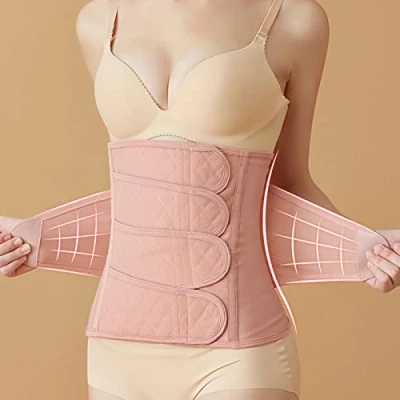 Image of LAOJIN Postpartum Belly Band Support Recovery Wrap Waist Pelvis Belt C Section Body Shaper For After Birth Postnatal Abdominal Binder Size L110*132.2lb