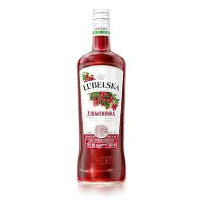 Image of Lubelska Cranberry Vodka Liqueur Fruit Flavoured Perfect for Parties and Festivals 28% ABV, 50cl