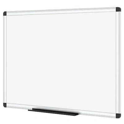 Image of VIZ PRO Magnetic Dry Erase Board/Whiteboard, 120 X 60 cm, Silver Aluminium Frame